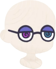 おかしなぐるぐる眼鏡の画像