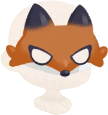 きつねマスクの画像