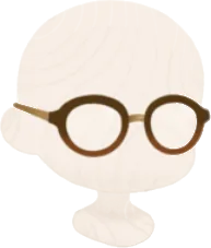 研究員のおしゃれメガネの画像