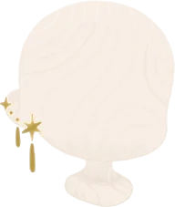 星の欠片ピアスの画像