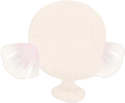 シフォン素材の耳飾りの画像