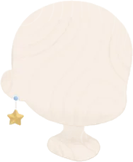 星のモビールイヤリングの画像