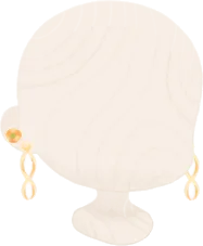 アンモヤグラピアス・橙の画像