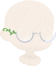 ツタが絡まった眼鏡の画像
