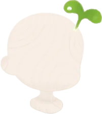 何かの芽の画像