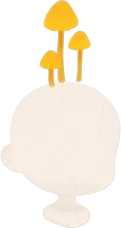 生えちゃった黄きのこの画像