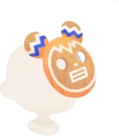 耳がある精霊のお面の画像