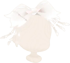 骨モチーフリボンの画像