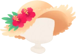 リゾートストローハットの画像