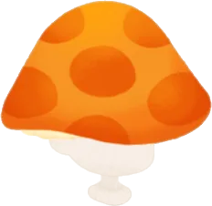 オレンジキノコハットの画像