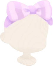 リボン付きヘアバンドの画像