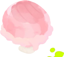 欠けストロベリーアイスヘッドの画像