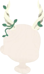 まきあがる枝のツノの画像