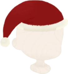ハッピークリスマスサンタハットの画像