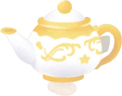 お茶会の日のティーポットの画像