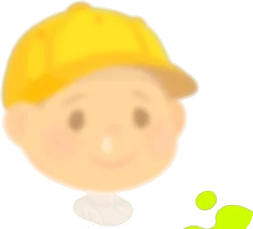 ピンボケしたとある少年の被り物の画像