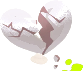 失恋ハートの画像
