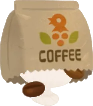 ズボっとコーヒー豆袋の画像