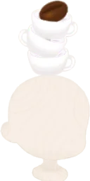 こだわりカップのタワーの画像