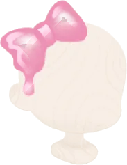 ピンクチェリーリボンの画像