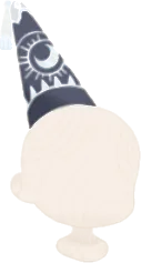 神秘に包まれたとんがり帽子の画像