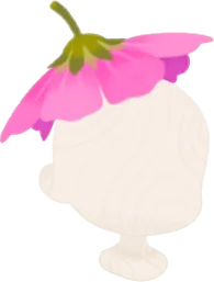 コスモスの花帽子の画像