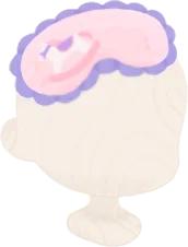 木馬のアイマスクの画像