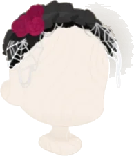 ブラックフリルヘッドドレスの画像