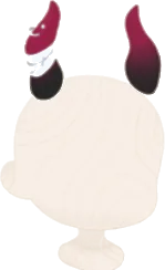 ダークピンクの角の画像