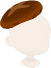 しいたけベレー帽の画像