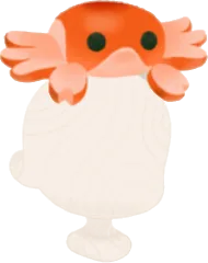 頭乗せカニさんウインナーの画像