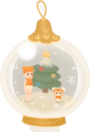 クリスマススノードームヘッドの画像