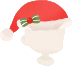 スイートクリスマスサンタハットの画像