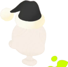 ホム用サンタ帽・黒の画像