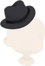 フェドラハット・黒の画像