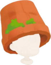 苔むした鉢の被り物の画像