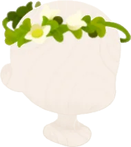 芽吹いた苔草の冠の画像