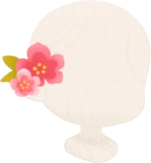 2輪の桃の花の画像