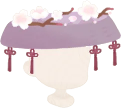 花あかりの三度笠の画像