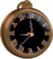 9時で止まった時計の画像