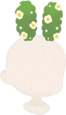 もこもこイースターヘアアクセの画像