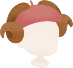 パキケモチーフベレー帽の画像