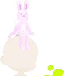 ひとやすみするうさぎの画像