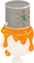 被ってしまったペイント缶の画像