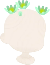 頭上の小花の画像