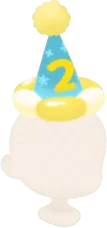 2周年記念パーティーハット・大の画像