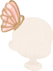 きらめく蝶のバレッタの画像