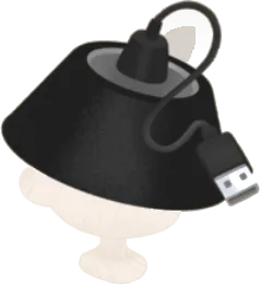 モダンランプシェードハットの画像