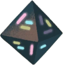 謎の光を放つ正八面体の画像