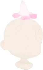 頭に添えたトレニアの画像